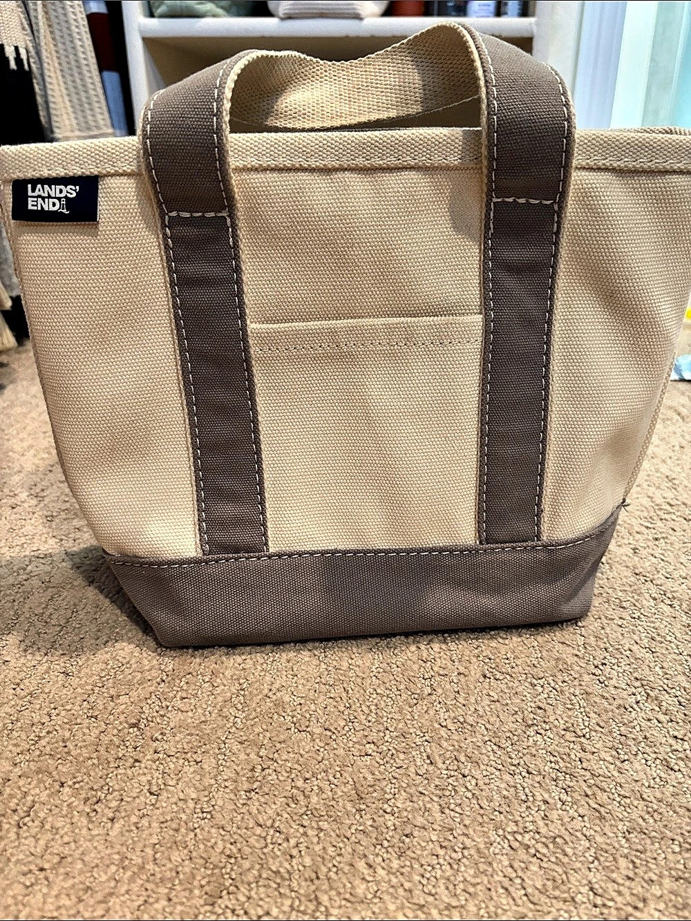 Small Land's End Canvas Tote Bag